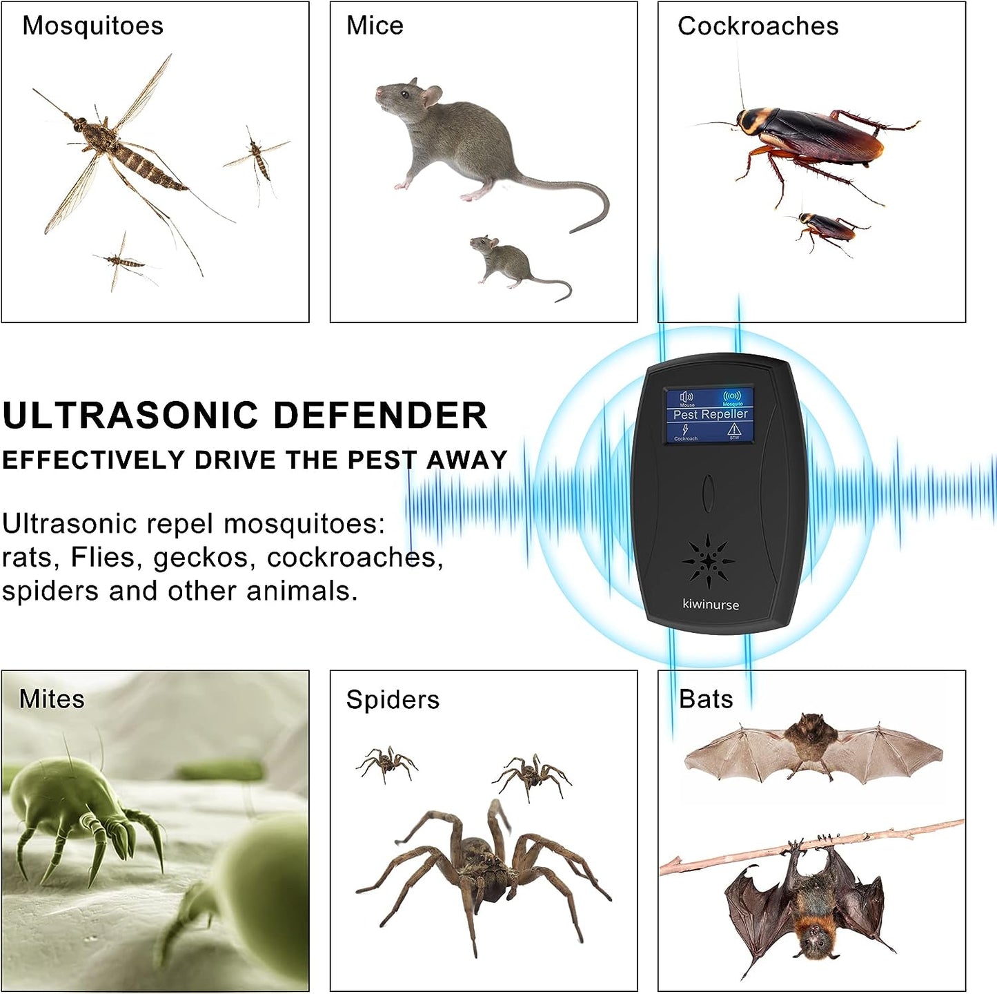 Ultrasonic Pest Repeller 9028 – Kiwinurse