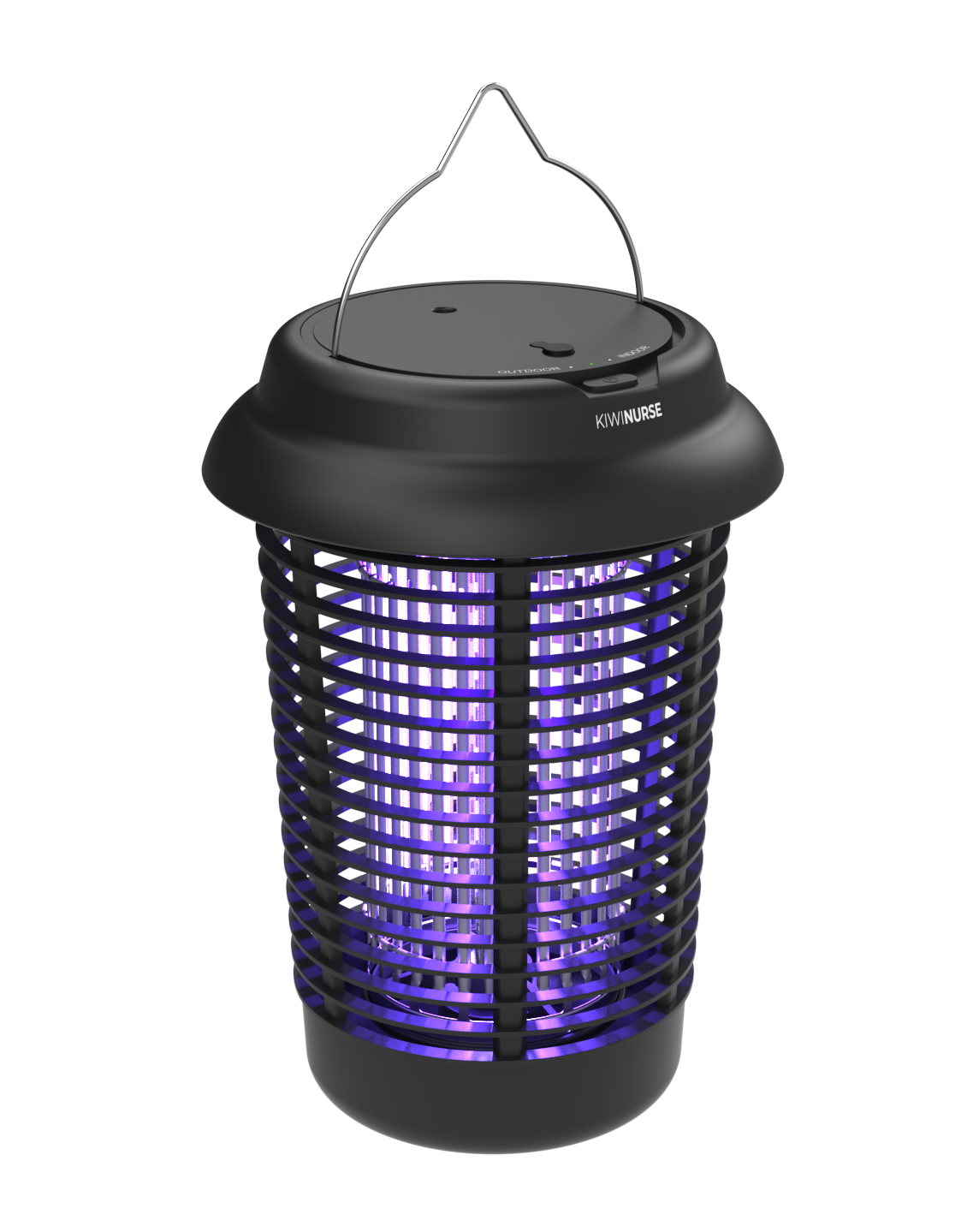 Outdoor electric-grid trap for powered outdoor use (no battery)