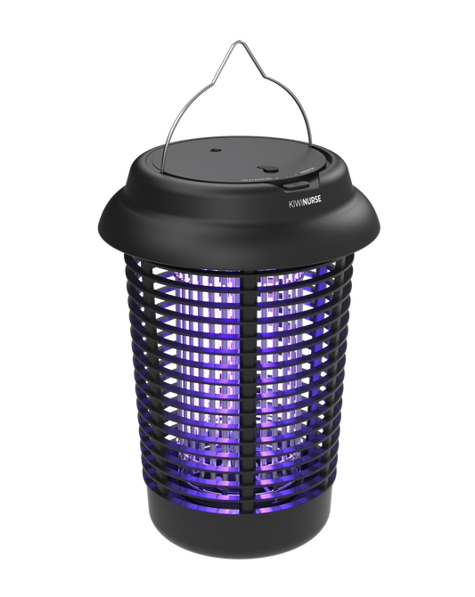 Outdoor electric-grid trap for powered outdoor use (no battery)