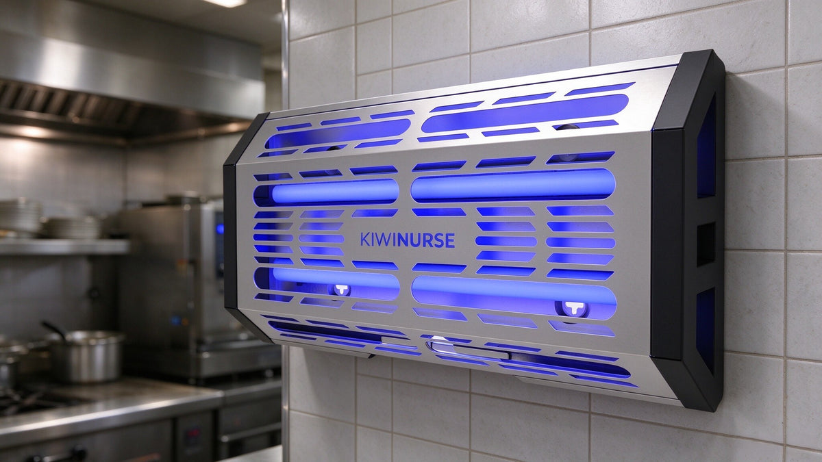 KiwiNurse L08A - Commercial Wall-Mounted UV Glue Board Insect Trap