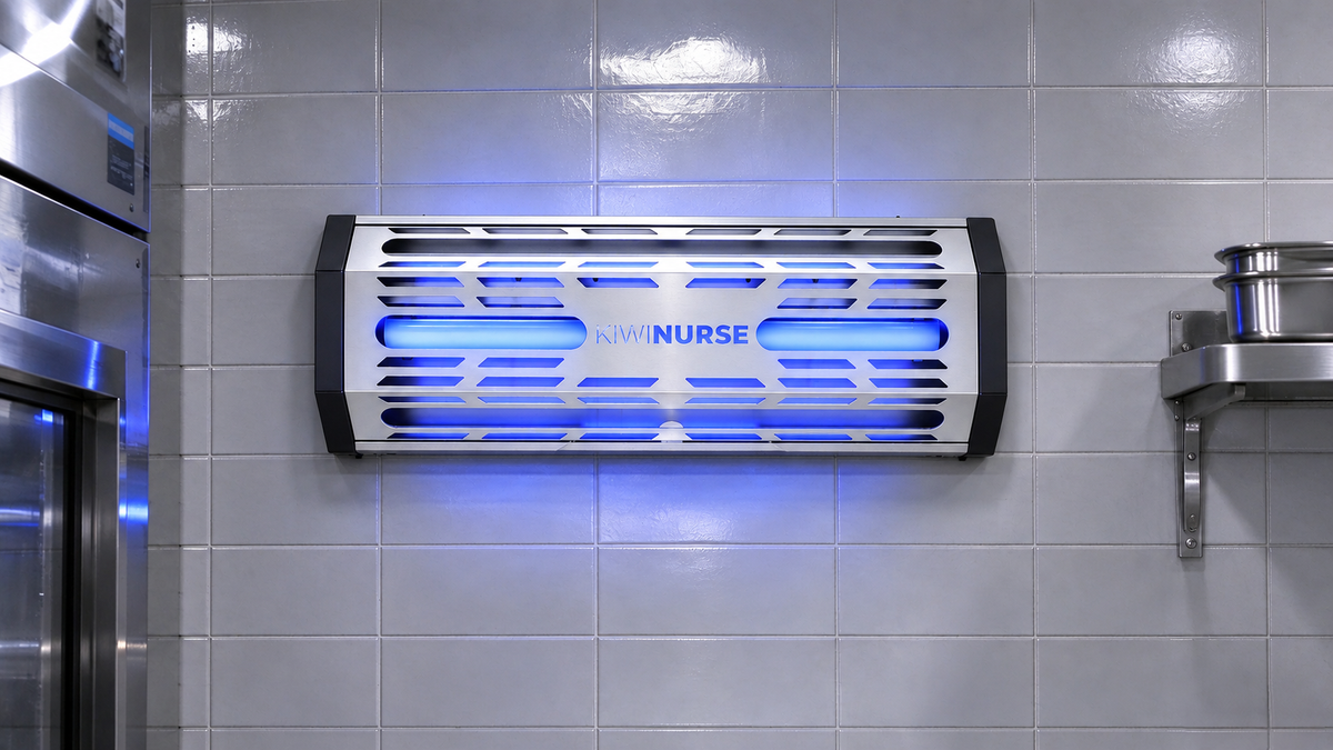 KiwiNurse L08B - Single-Lamp Commercial Adhesive Trap
